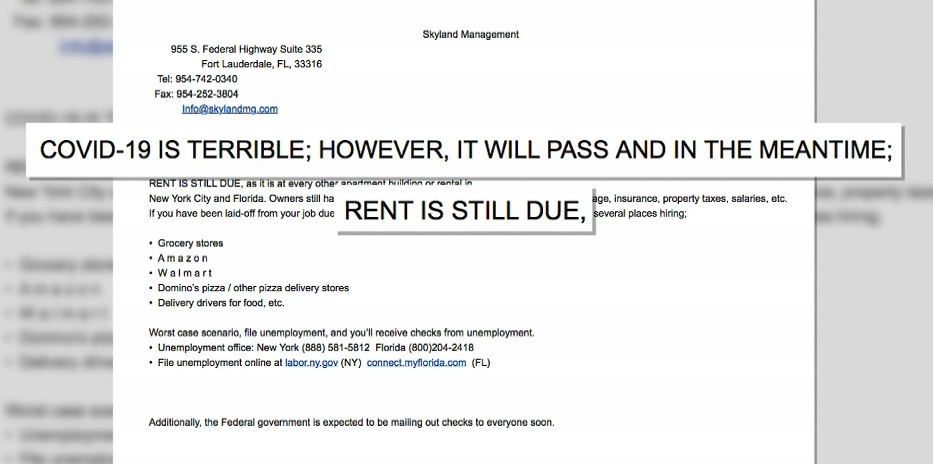 Late Rent Letter To Tenant from www.ny1.com